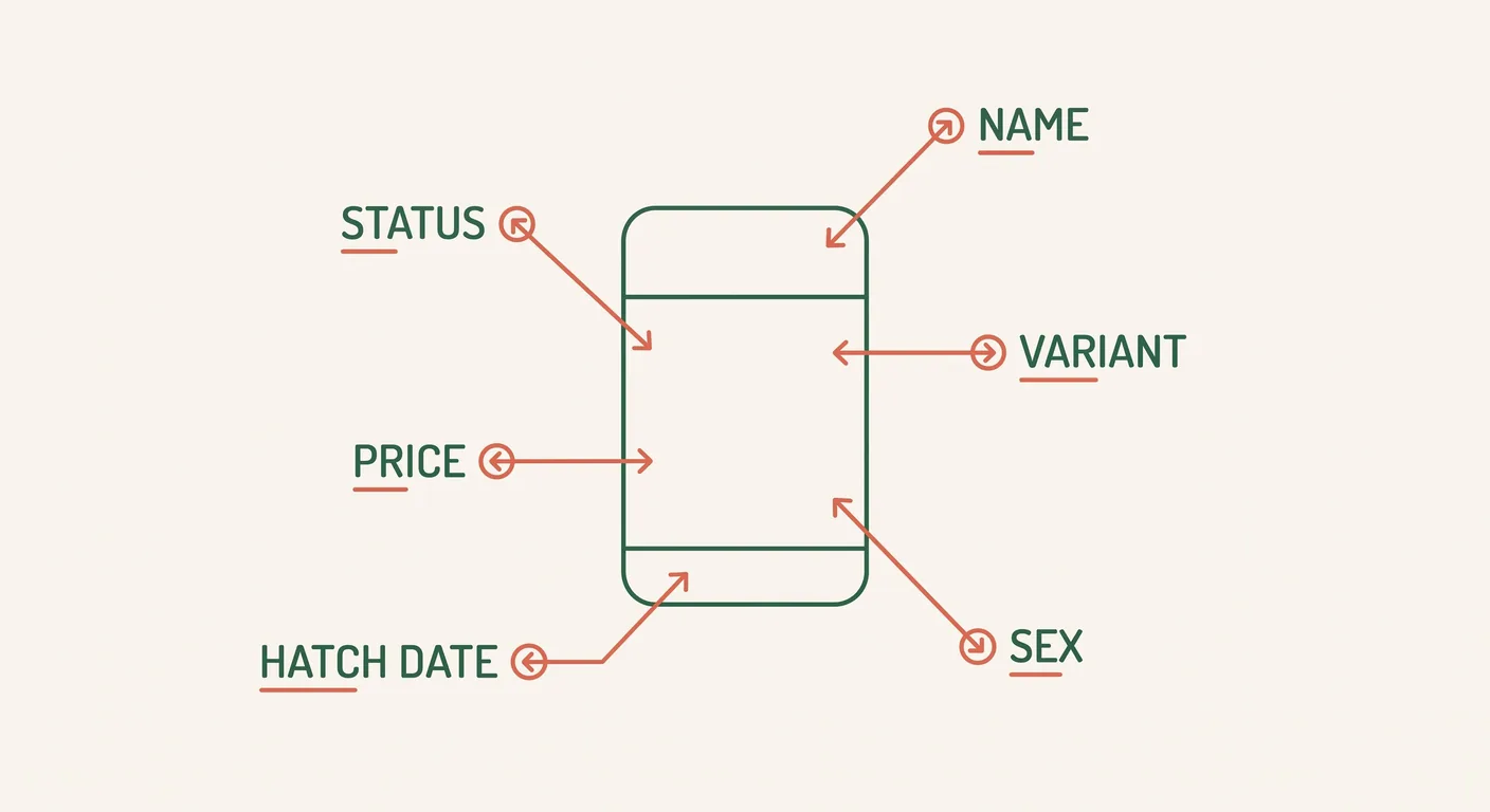 Anatomy of a C.A.Gs bird card and the six facts it states up front