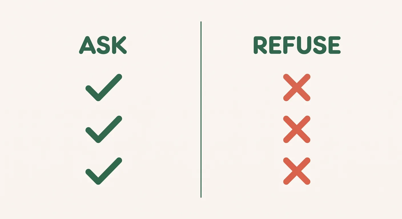 What to ask a seller and what to refuse outright when buying