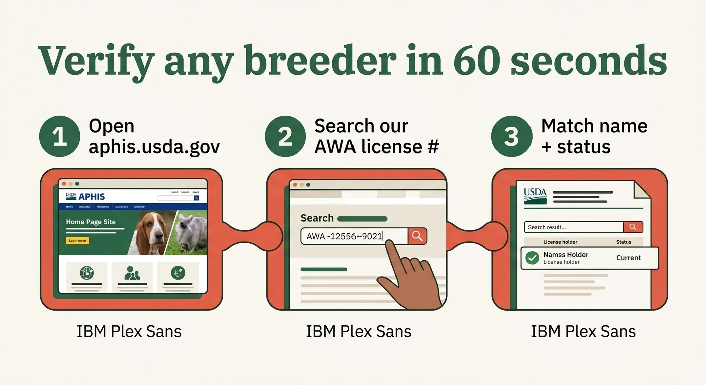 Three steps to verify a USDA bird breeder license before buying eggs