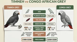 Congo vs Timneh African Grey